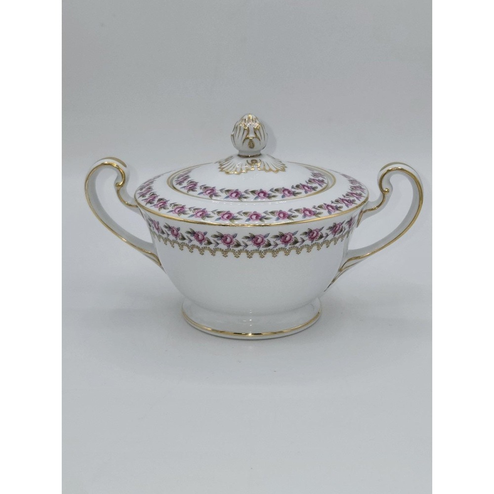 Noritake China Floralee‎ Vintage Elegant Sugar Bowl with Lid
